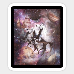 Epic Outer Space Horse Sticker